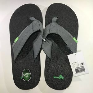 Sanuk Beer Cozy 2 Charcoal Size 9 Men’s flip flop
